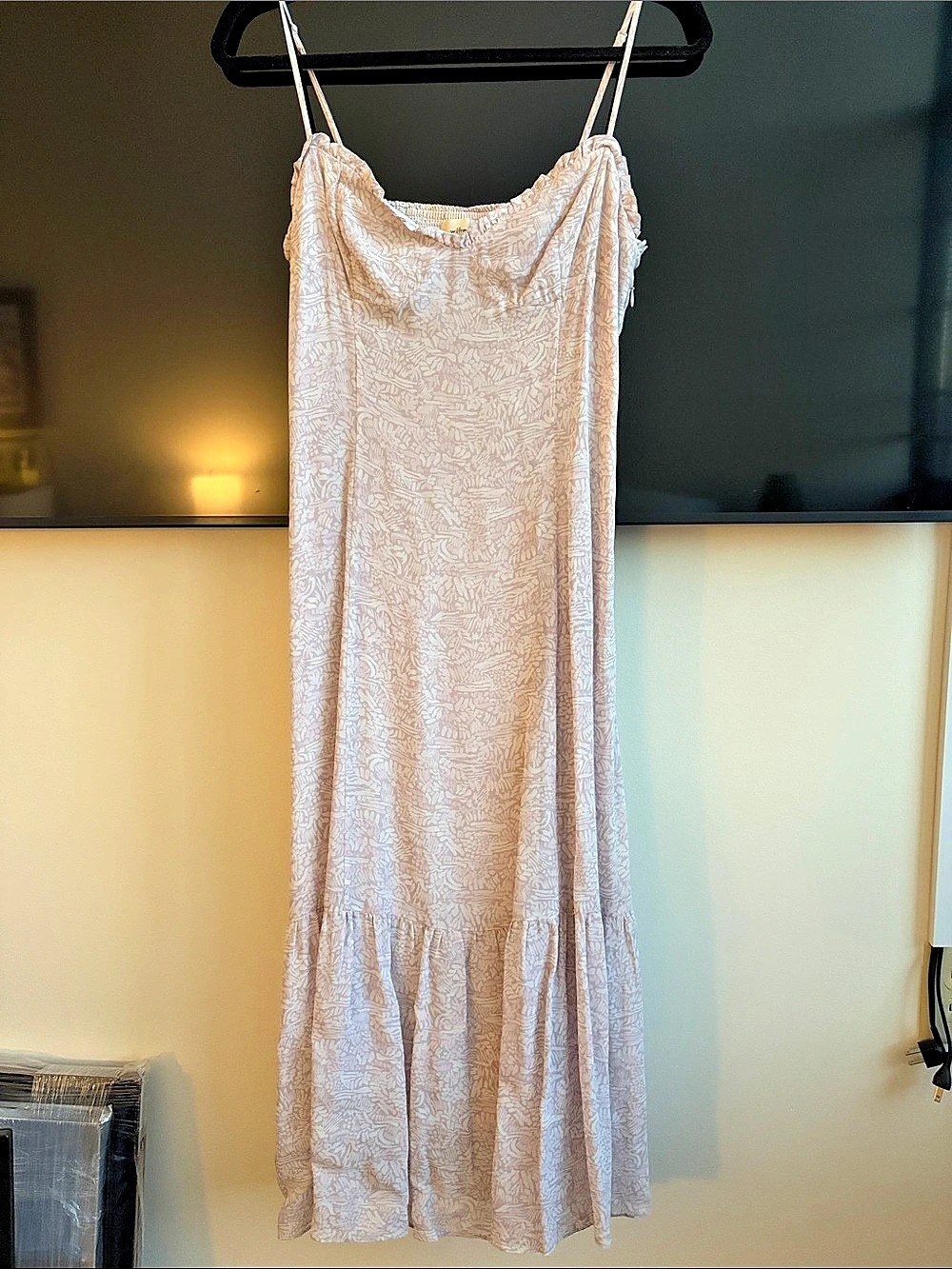 wilfred Floral Maxi Dress in Pink & White Size 4